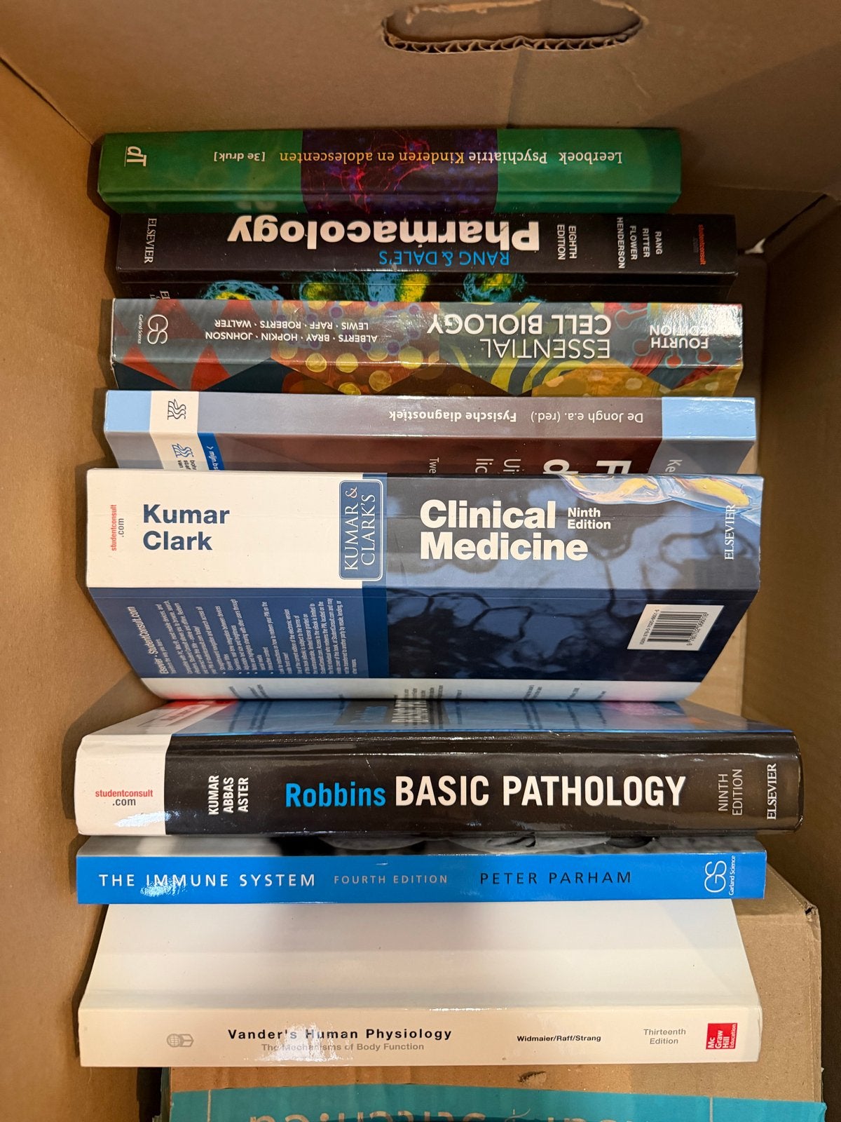 Medische studieboeken: Farmacologie, Pathologie, Immunologie, Ophalen of Verzenden, Beta, Zo goed als nieuw, WO