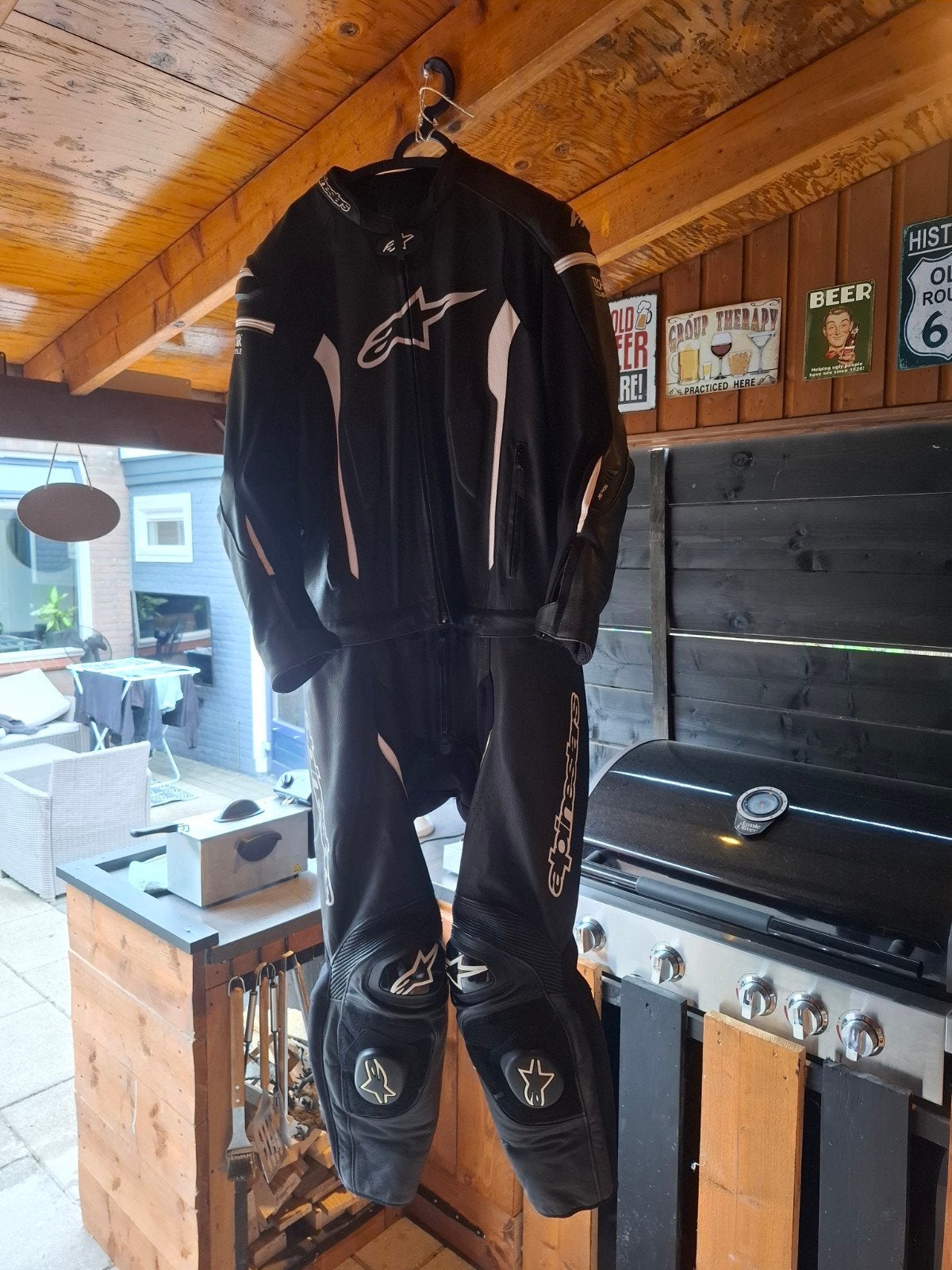 Alpinestars Leren Combipak - Maat 58 airbag pak!, Ophalen of Verzenden, Alpinestars, Tweedehands, Heren