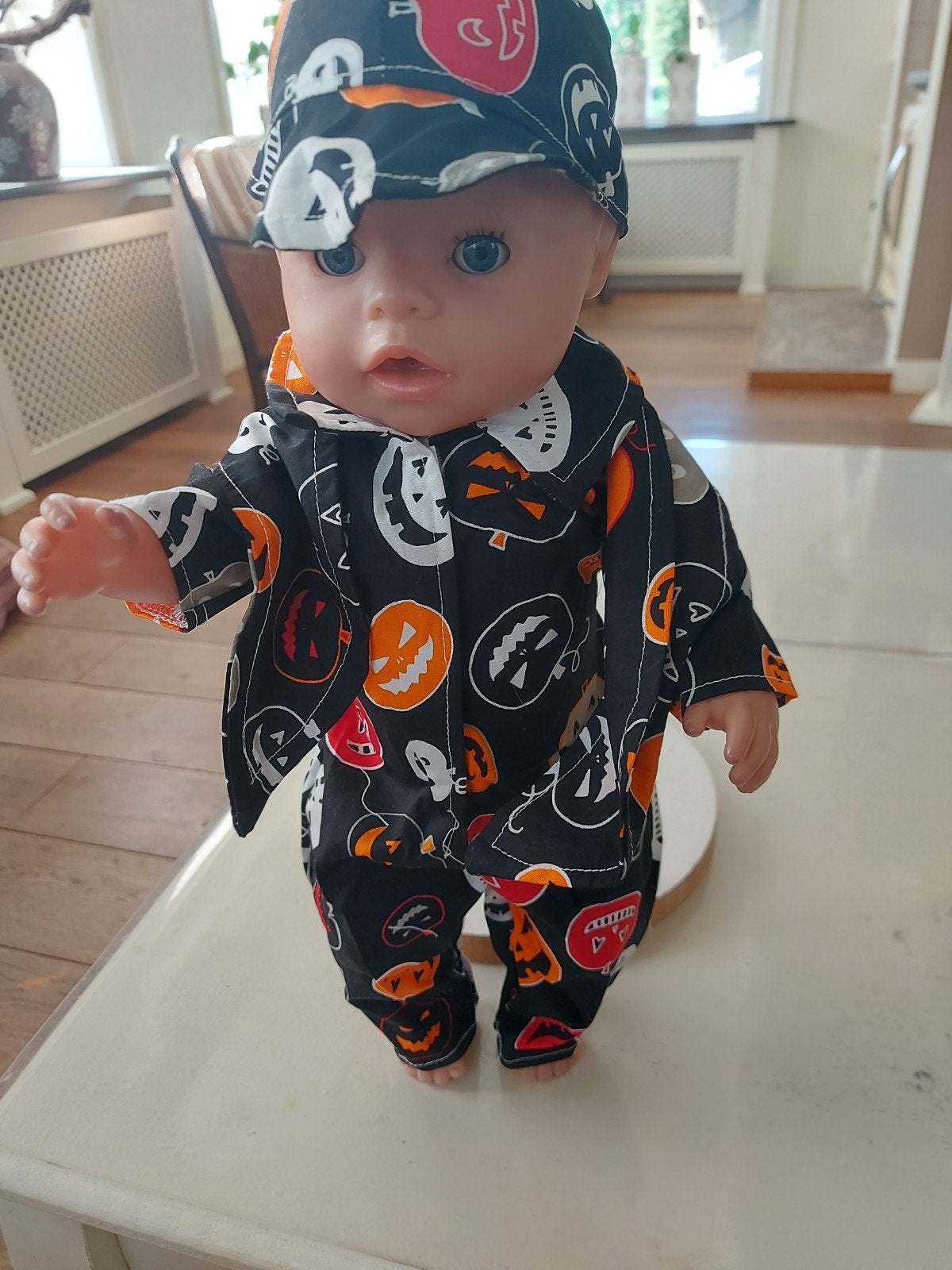 Leuk 3 delig Halloween set baby born pop 43cm, Ophalen of Verzenden, Nieuw, Babypop