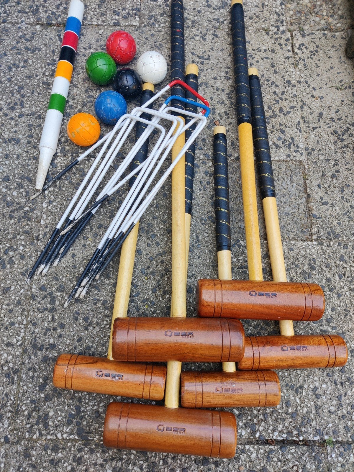Uber Croquet Set -  met Tas, Ophalen, Gebruikt
