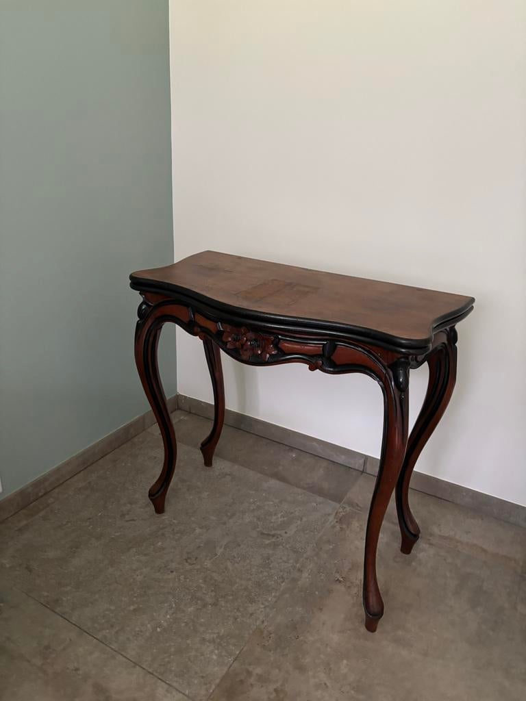 Antieke Kaarttafel / Speeltafel, Antiek en Kunst, Ophalen