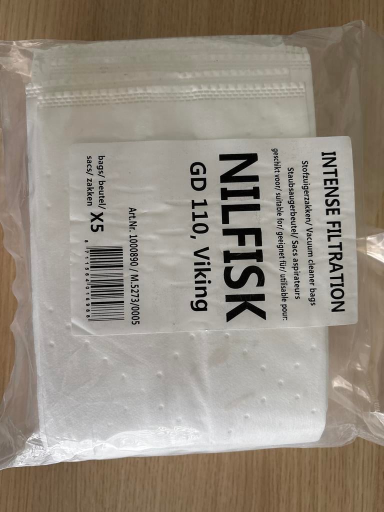 Nilfisk Stofzuigerzakken GD110 - Viking - 5 Stuks, Ophalen, Nieuw, Stofzak, Overige typen