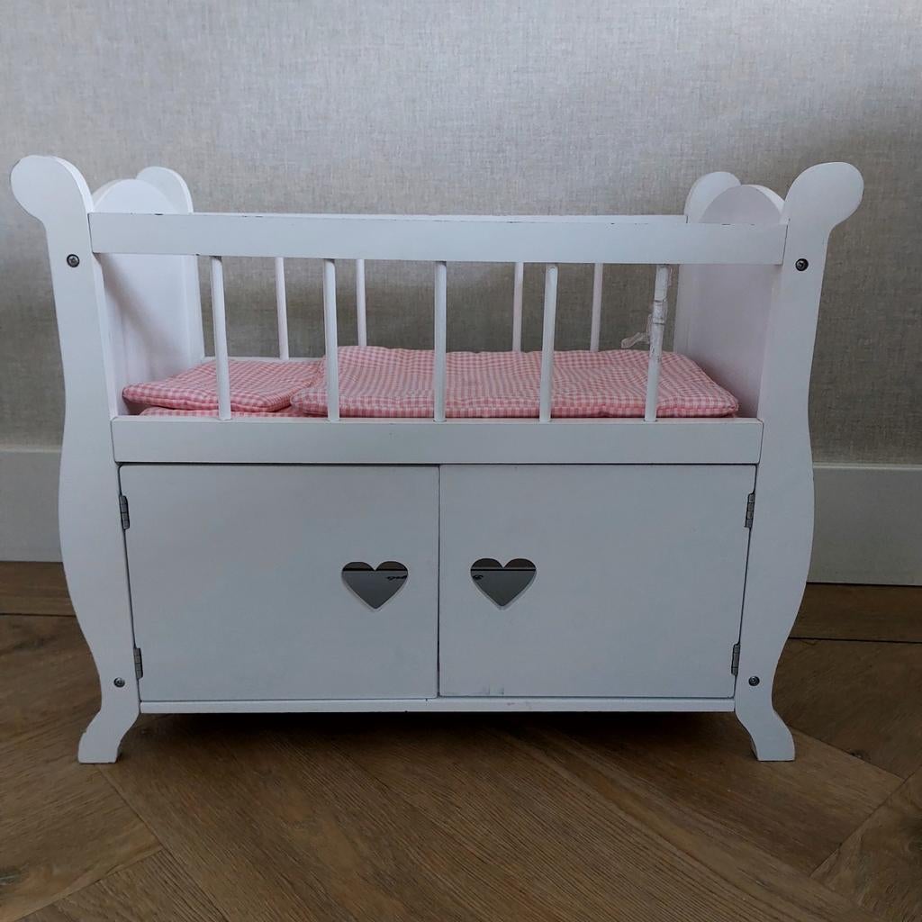 Superleuk poppenbedje Bandit and Angels wit, Ophalen, Gebruikt, Babypop