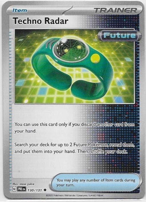 Prismatic Evolutions,  Techno Radar [uncommon] 130/131, Ophalen of Verzenden, Nieuw, Losse kaart