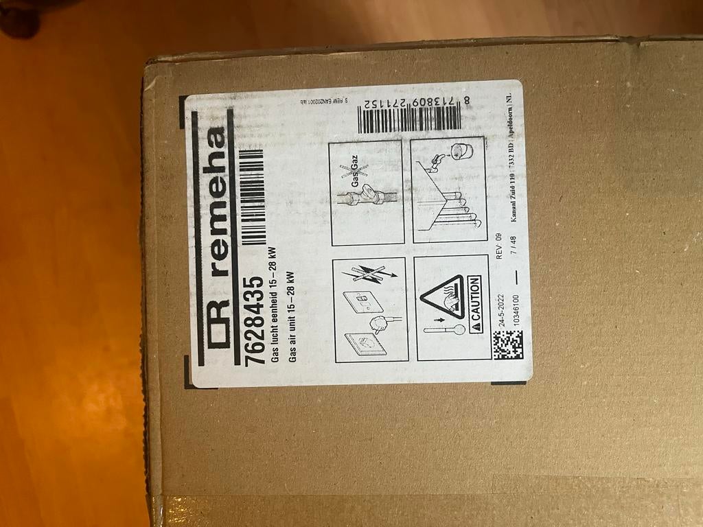 Remeha Tzerra 24-28 Gasstraat - 7628435, 30 tot 80 cm, Gebruikt, Hoog rendement (Hr), Cv-ketel of Combi-ketel