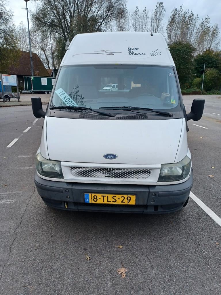 Nette  ford transit 2.4 D camper, Home-car, Treinzit, Particulier, Zonnepaneel