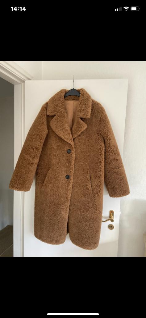 Faux fur jas van 2 kanten te dragen, Maat 38/40 (M), Bruin, Nieuw, Ophalen of Verzenden