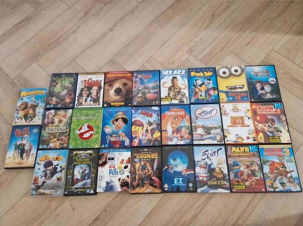 14 x dvd's. Kinderfilms/famile films., Cd's en Dvd's, Dvd's | Tekenfilms en Animatie, Zo goed als nieuw, Amerikaans, Overige typen