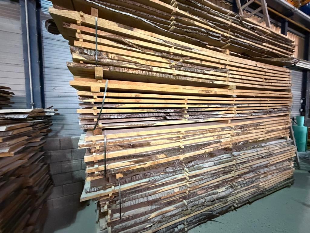 Kersenhout Planken/Balken, Doe-het-zelf en Verbouw, Hout en Planken, Ophalen, Gebruikt, 25 tot 50 mm, Plank