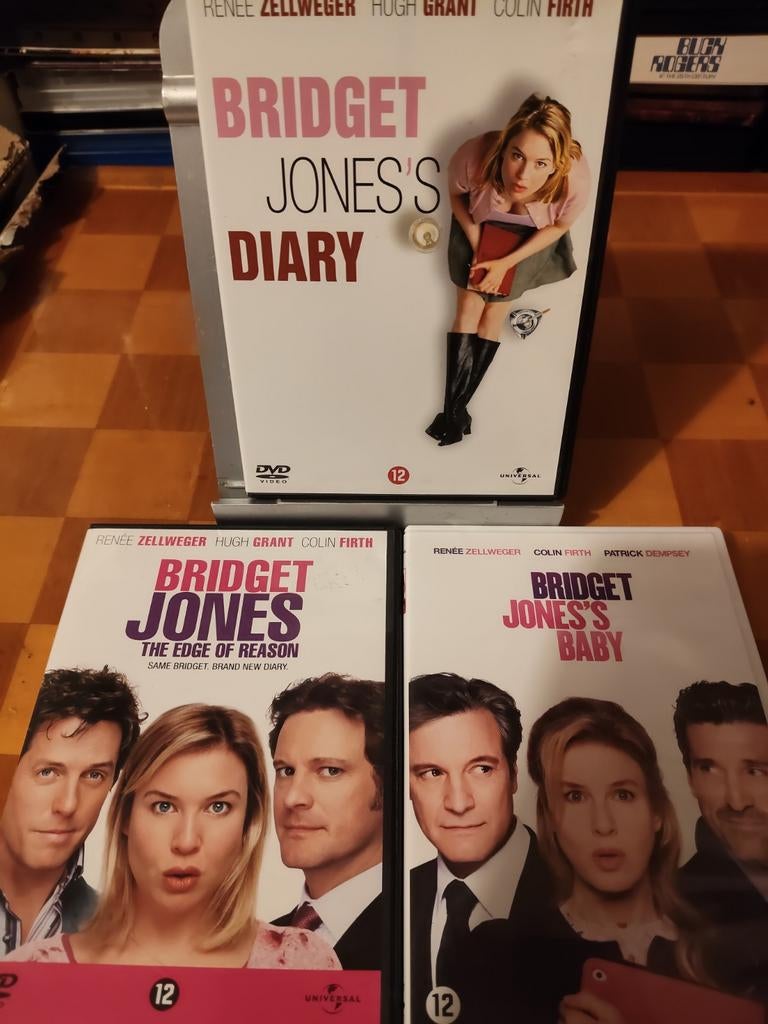 Bridget Jones Trilogy Dvd NL Alle 3 Films Renee Zellwegerl, Vanaf 12 jaar, Ophalen of Verzenden, Zo goed als nieuw, Boxset