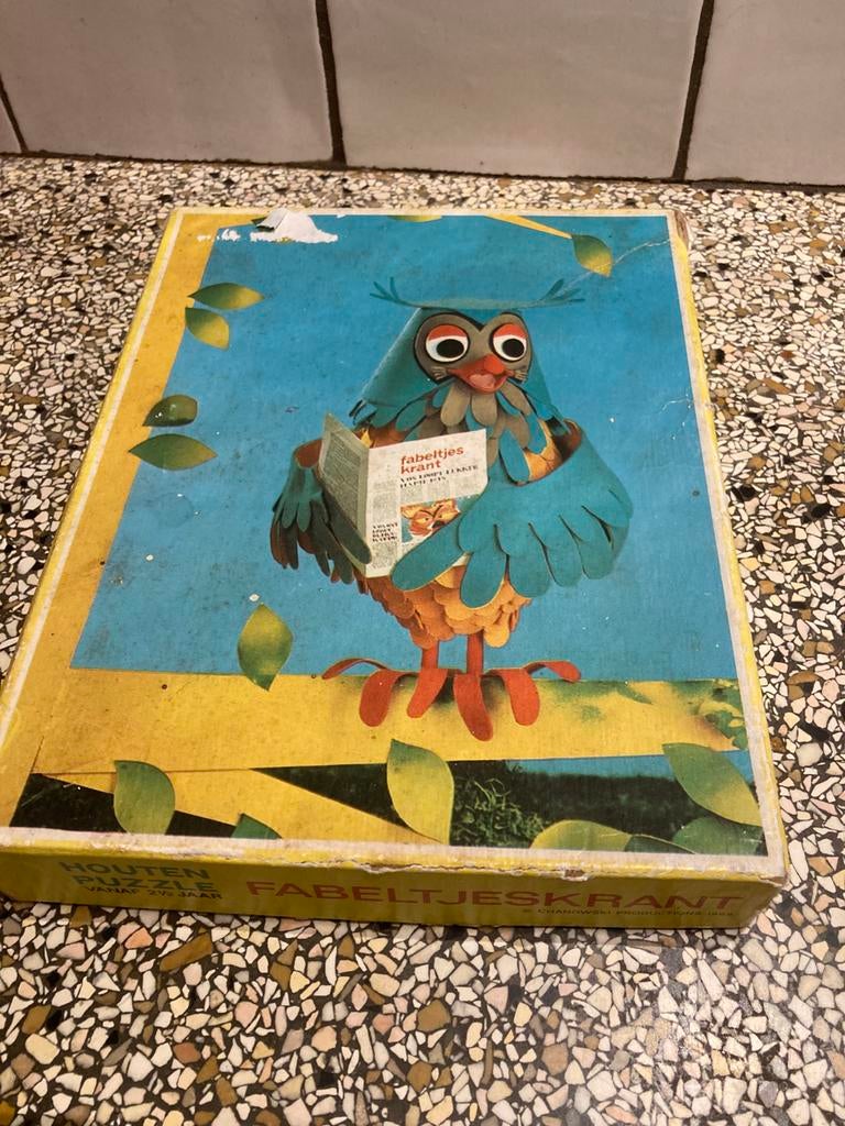 Oude puzzel meneer de uil, Antiek en Kunst, Ophalen of Verzenden