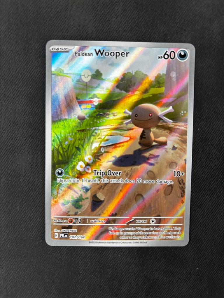 Paldean Wooper - Phantasmal Flames, Ophalen of Verzenden, Zo goed als nieuw, Losse kaart
