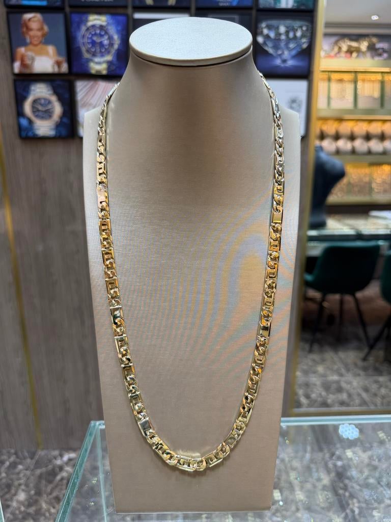 14KT Goud - 86.14 Gram - Ketting - ROLLIE - Herenketting, Ophalen, Nieuw, Goud