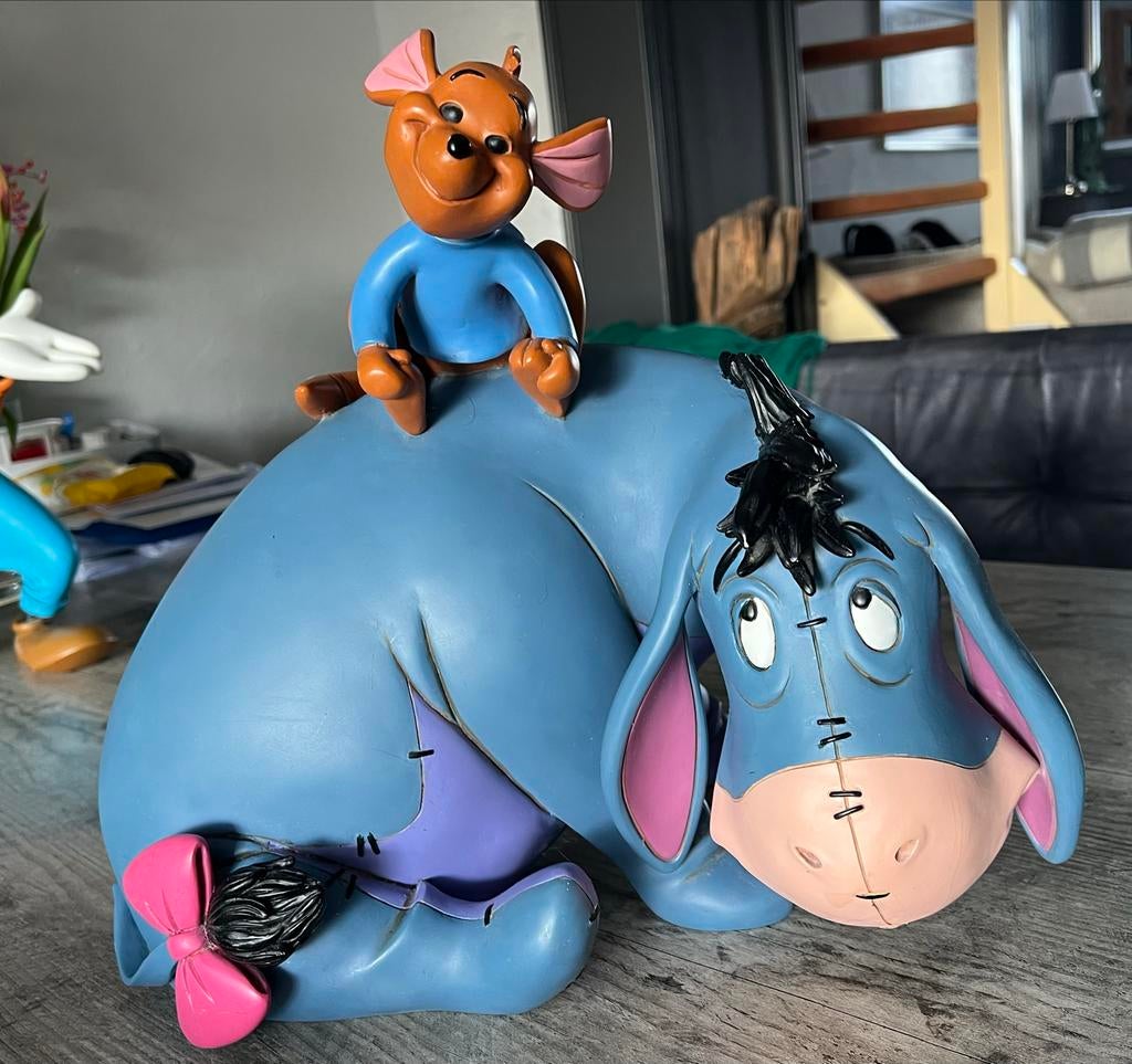 Disney Ioor (Eeyore) met Roo beeld - Polystone, Ophalen of Verzenden, Winnie de Poeh of vrienden, Zo goed als nieuw, Beeldje of Figuurtje