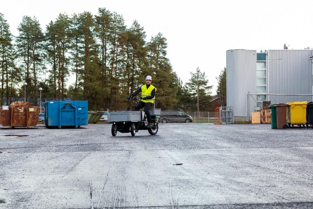 Stabiele driewielige bakfiets Ouca flatbed, Fietsen en Brommers, Fietsen | Bakfietsen, Overige merken, Goederen, Ophalen of Verzenden