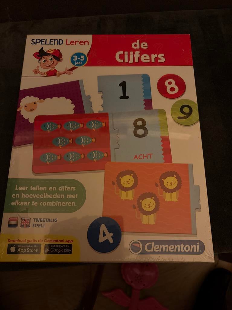 Clementoni Cijfers Spel - Leerzaam en Leuk! Nieuw, Ophalen of Verzenden, 10 tot 50 stukjes, Nieuw, 4 tot 6 jaar