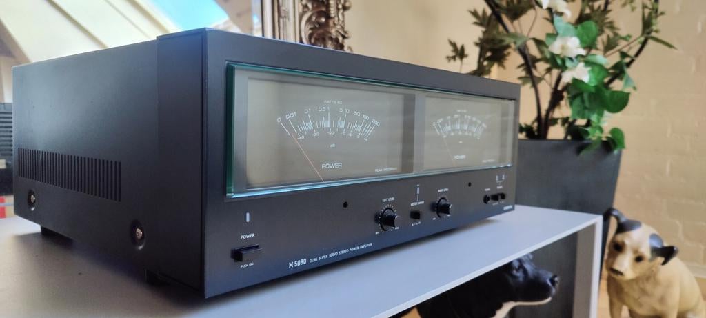 Onkyo M-5060 Stereo - Dual Super Servo Power Amplifier., Ophalen of Verzenden, Zo goed als nieuw, 120 watt of meer, Stereo