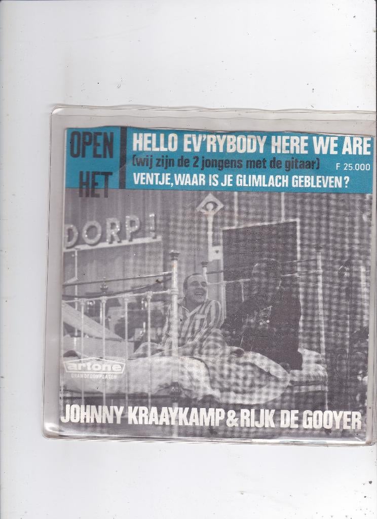 Single Johnny Kraaykamp & Rijk de Gooyer, Cd's en Dvd's, Vinyl Singles, Ophalen of Verzenden, Gebruikt, Nederlandstalig