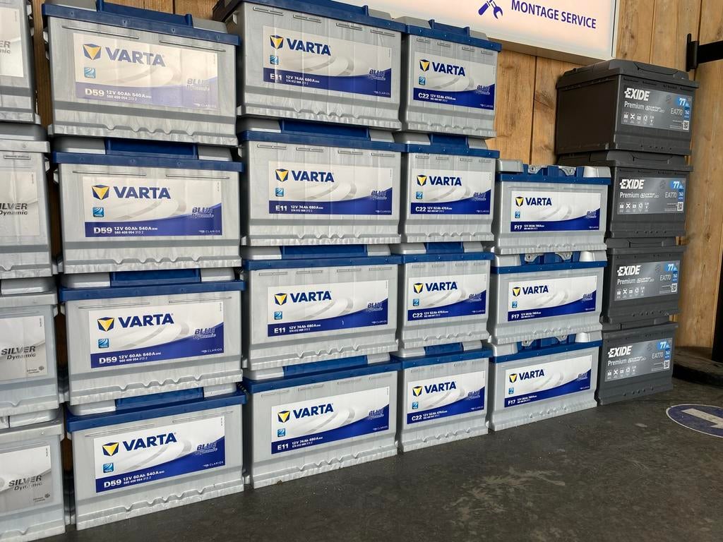 VOORDEEL Nieuwe 12v auto start accu 2jr garantie EU autoaccu, Auto-onderdelen, Accu's en Toebehoren, Ophalen of Verzenden, Nieuw