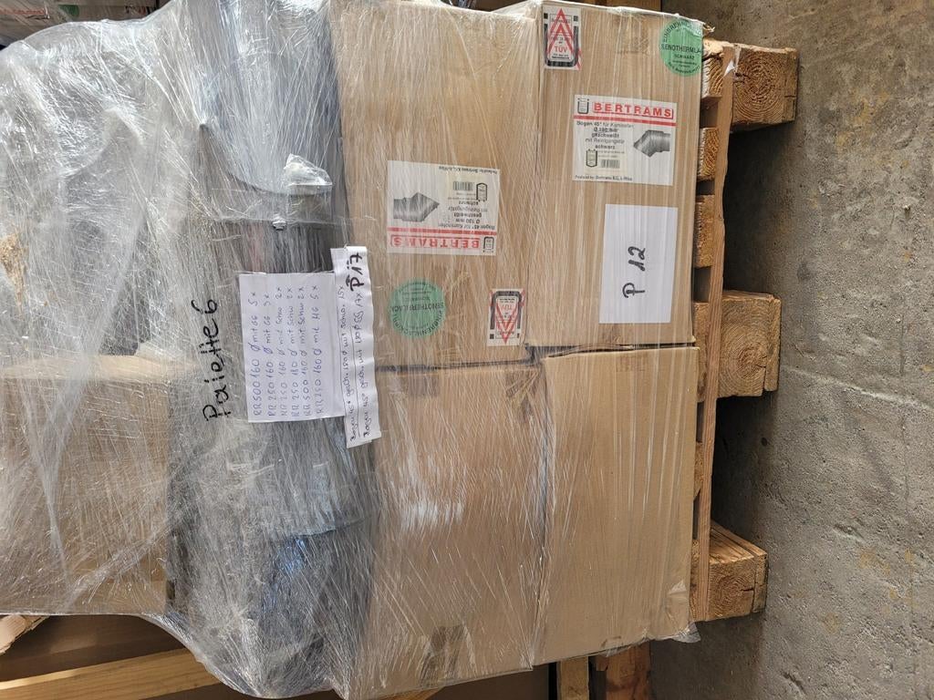 Kachel pijpen div maten pallet vol voor €200,00, Huis en Inrichting, Kachels, Ophalen of Verzenden, Nieuw, Hout, Houtkachel