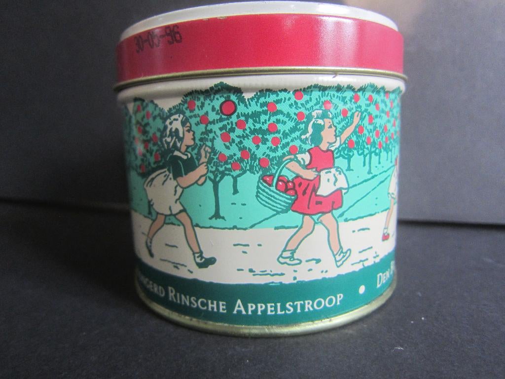 OUDE blikken Rinsche Appelstroop Den Bongerd 450 gram, Verzamelen, Blikken, Ophalen of Verzenden, Zo goed als nieuw, Overige, Overige merken