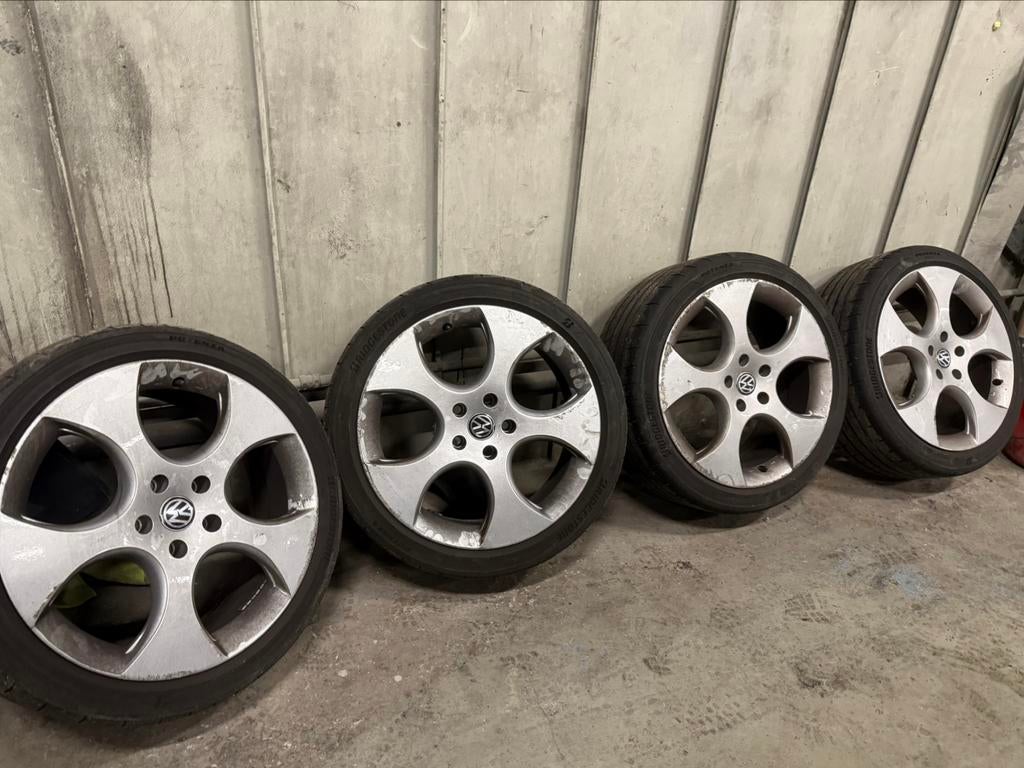 ORIGINELE Golf 5/6 GTI DETROIT velgen 18inch, 18 inch, Velg(en), Ophalen of Verzenden, Zomerbanden