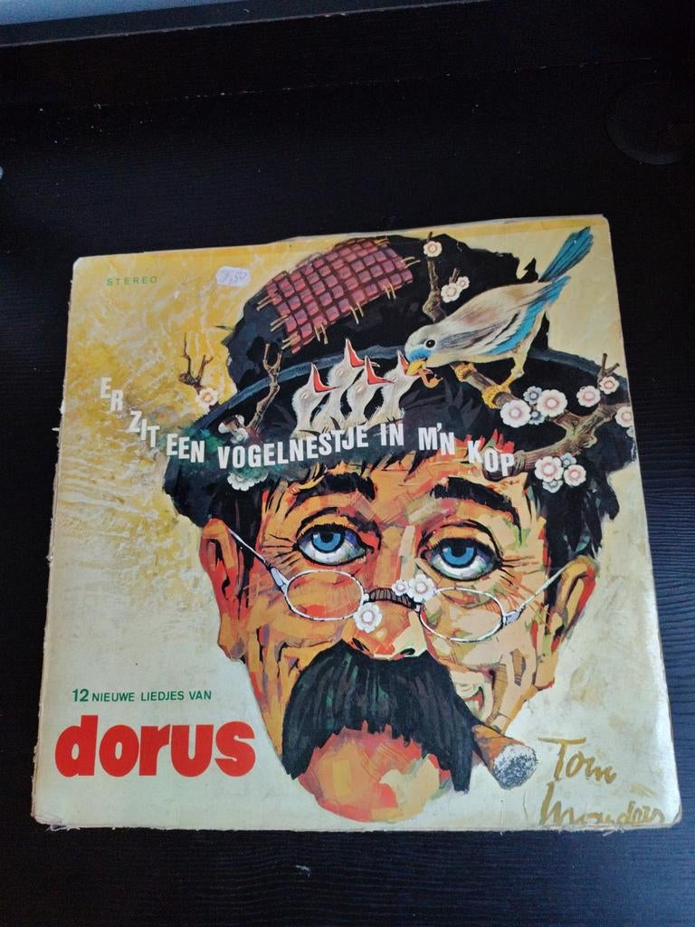 Dorus - Er Zit Een Vogelnestje In M'n Kop LP, Cd's en Dvd's, Vinyl | Nederlandstalig, Ophalen of Verzenden, Gebruikt, 12 inch