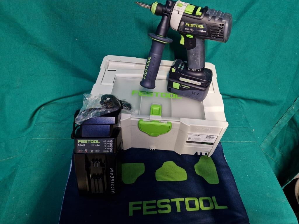 Festool klopboor schroefmachine DPC 18/4, Ophalen of Verzenden, Zo goed als nieuw