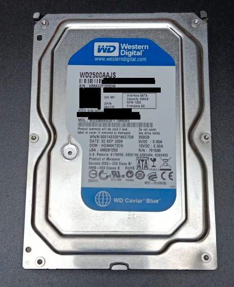WD Caviar Blue 250GB HDD - SATA - Gebruikt, Computers en Software, Harde schijven, Intern, Ophalen of Verzenden, Western Digital
