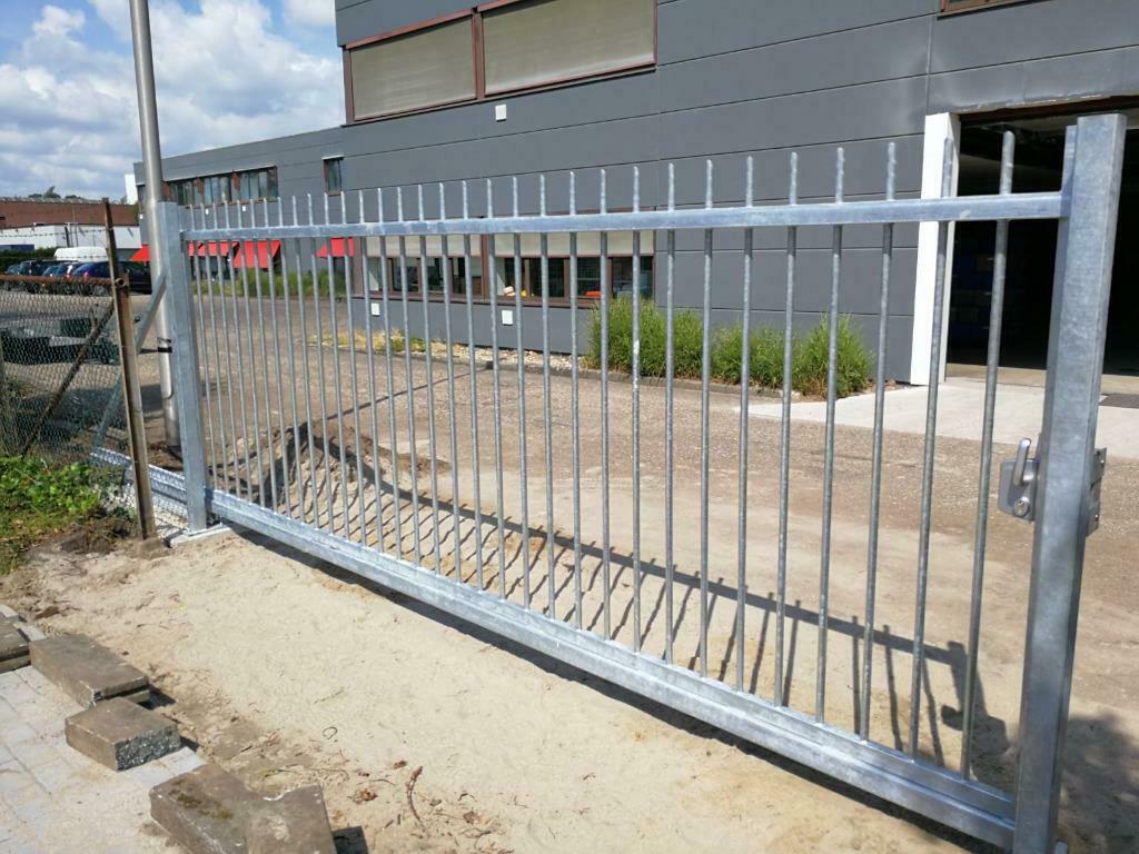 BUDGET Schuifpoort 400x150cm handbediend, Tuin en Terras, Schuttingen, Ophalen, 1 tot 2 meter, Nieuw, 3 tot 6 meter