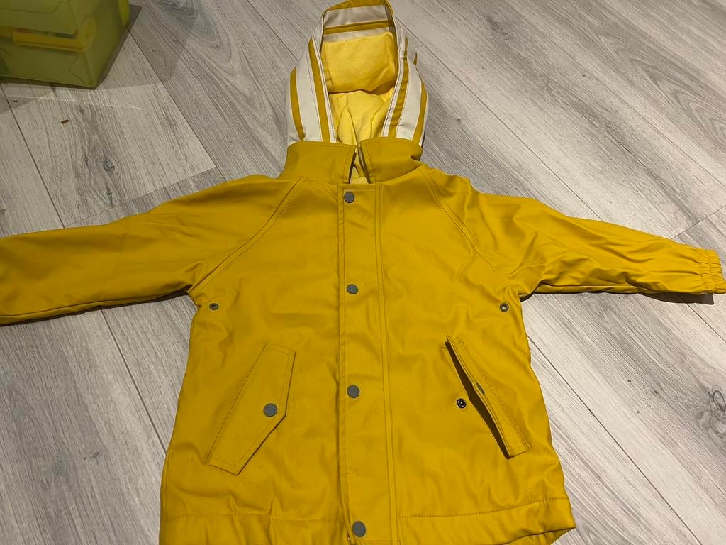 Regen jas - Zara - geel - 98, Verzenden, Zo goed als nieuw, Jongen of Meisje, Jas