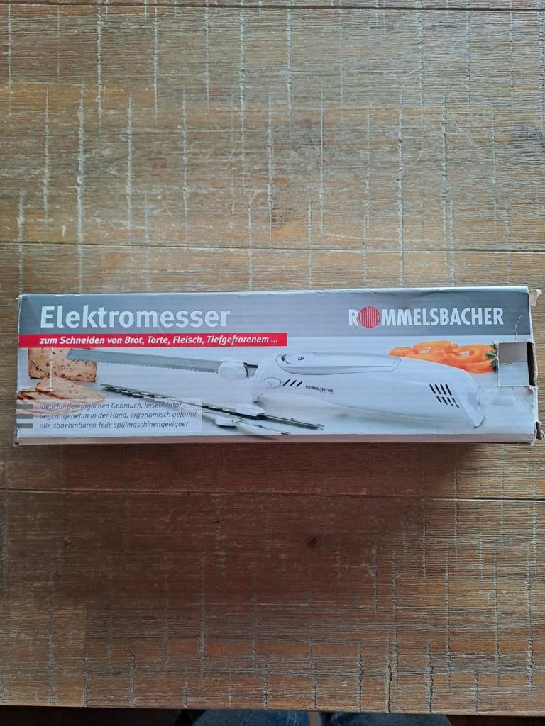 Rommelsbacher Elektrisch Mes EM 120 - Nieuwstaat, Ophalen of Verzenden, Zo goed als nieuw, Vaatwasserbestendig, Minder dan 1 liter