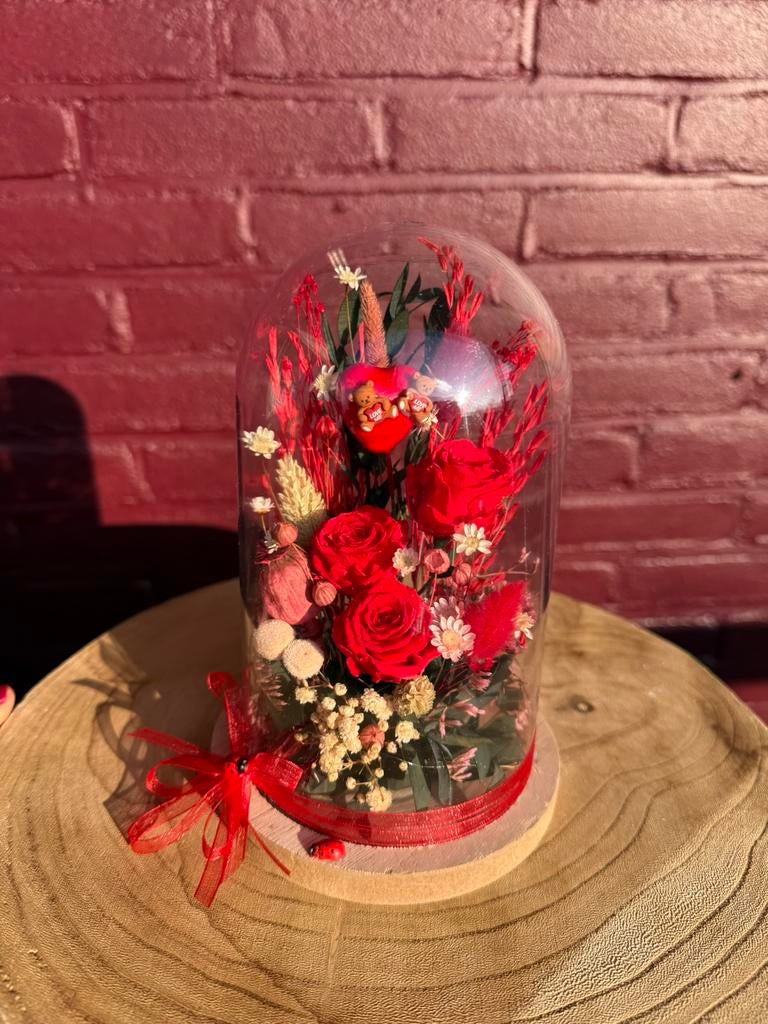 Bloemstuk- Eeuwige rozen, Huis en Inrichting, Woonaccessoires | Stolpen, Ophalen of Verzenden, Nieuw