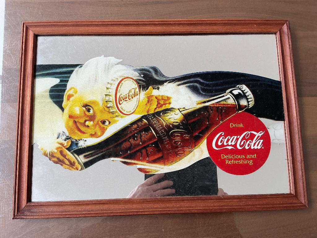 Coca Cola spiegel, Verzamelen, Ophalen of Verzenden, Zo goed als nieuw, Reclamebord