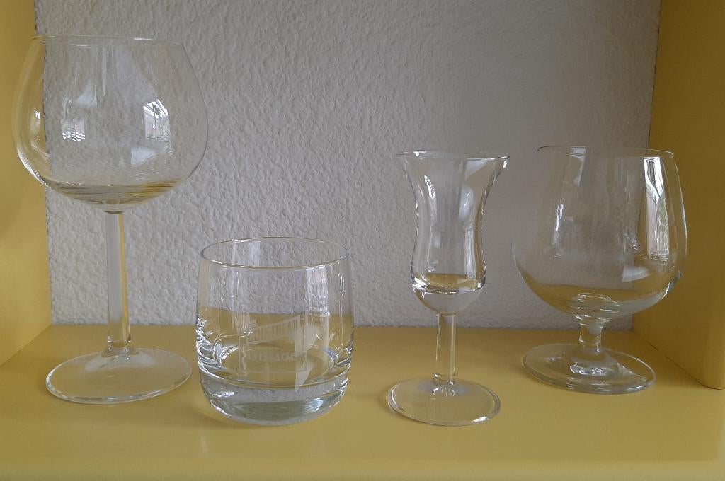 wijn glas, Cointreau glas, borrel glas, cognac glas, Ophalen, Zo goed als nieuw, Overige typen