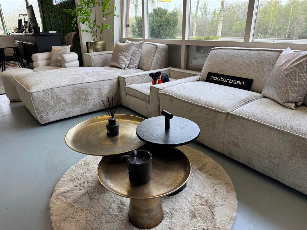 Luxe Teddy Velvet Loungebank Richard + Dog option NIEUW, Info@oosterbaanwonen.nl, Hoekbank, Venus 31 8448 CE Heerenveen, Oosterbaan Wonen