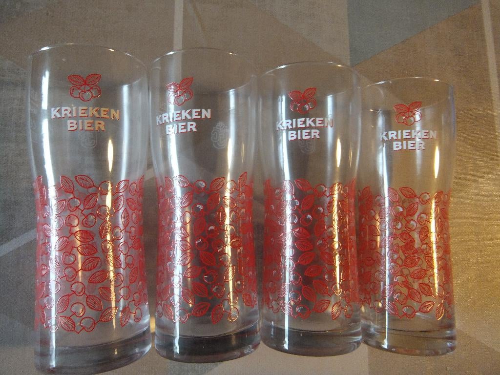 kriekenbier glazen, Verzamelen, Ophalen, Nieuw, Glas of Glazen, Overige merken