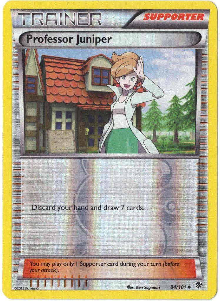 Plasma Blast,  Professor Juniper [reverse] 84/101, Hobby en Vrije tijd, Verzamelkaartspellen | Pokémon, Nieuw, Losse kaart, Verzenden