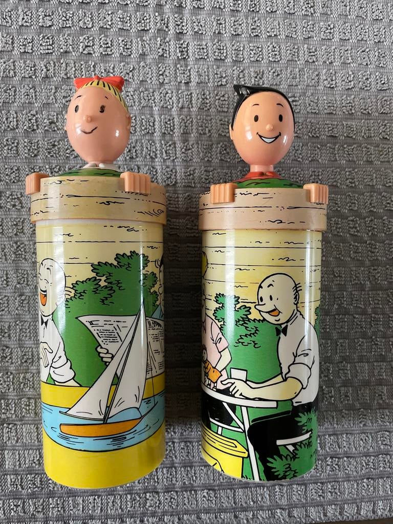 Suske en Wiske drinkbekers, Ophalen of Verzenden, Gebruikt