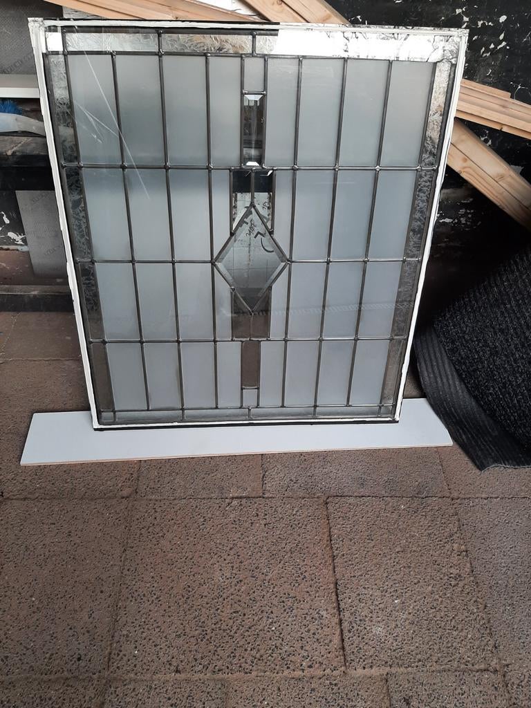 Glas in lood, Gevelraam of Ruit, Minder dan 80 cm, Ophalen of Verzenden, Minder dan 80 cm