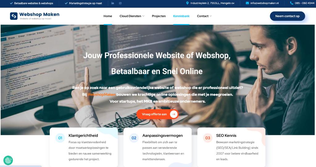 Te koop: WebshopMaken + website
