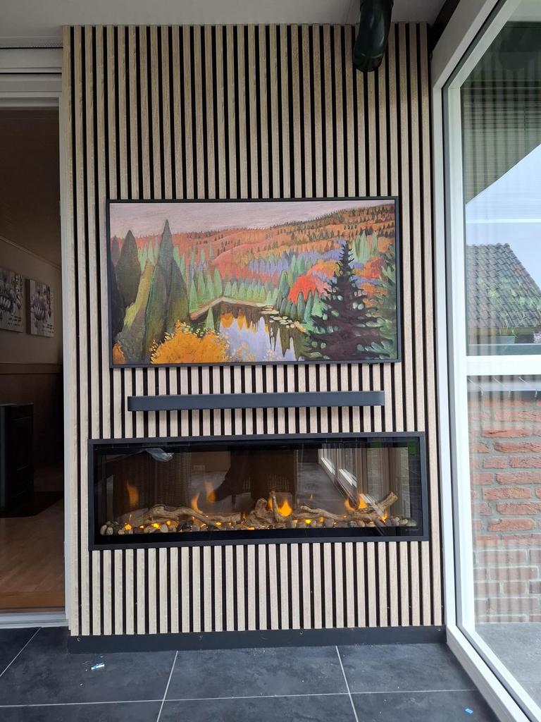 Cinewall haard met tv erboven sfeerhaard, Huis en Inrichting, Dimplex, Nieuw, Ophalen of Verzenden, Info@kachel.nl