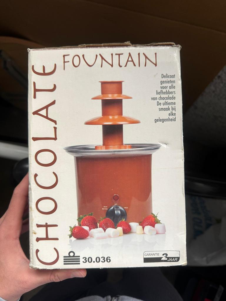 Chocoladefontein - Zo goed als nieuw!, Witgoed en Apparatuur, Fonduesets, Ophalen, Zo goed als nieuw, Elektrisch, Fondueset