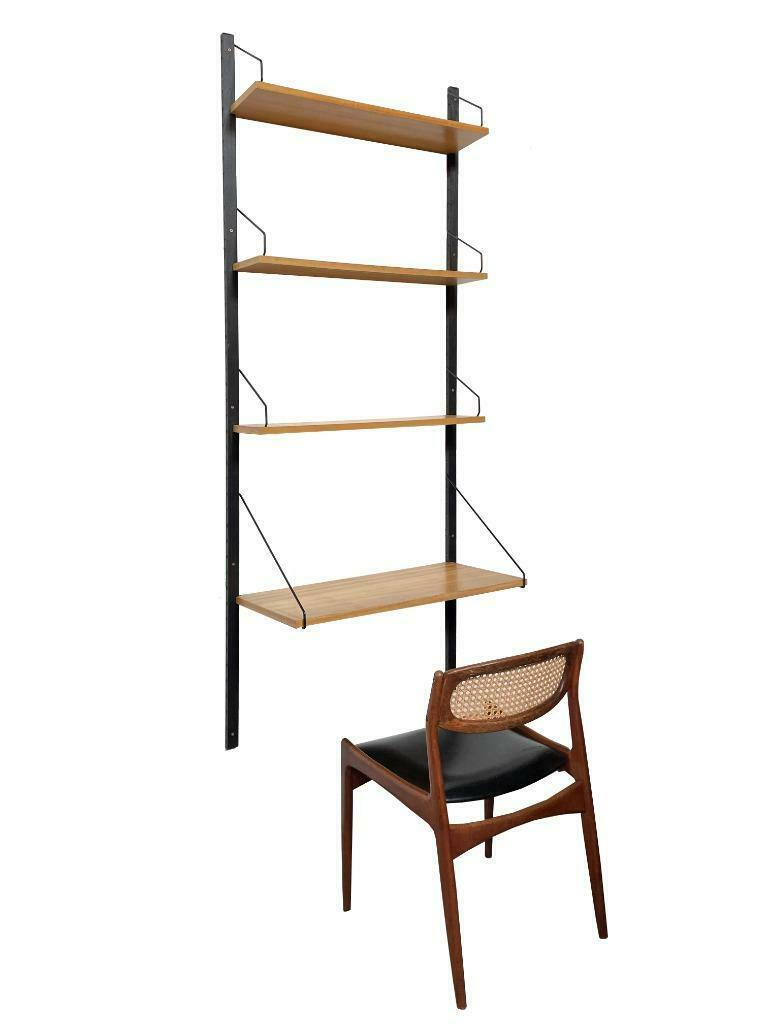 Vintage Poul Cadovius Royal System wandsysteem wall unit, Ophalen of Verzenden, Overige houtsoorten, Met plank(en)