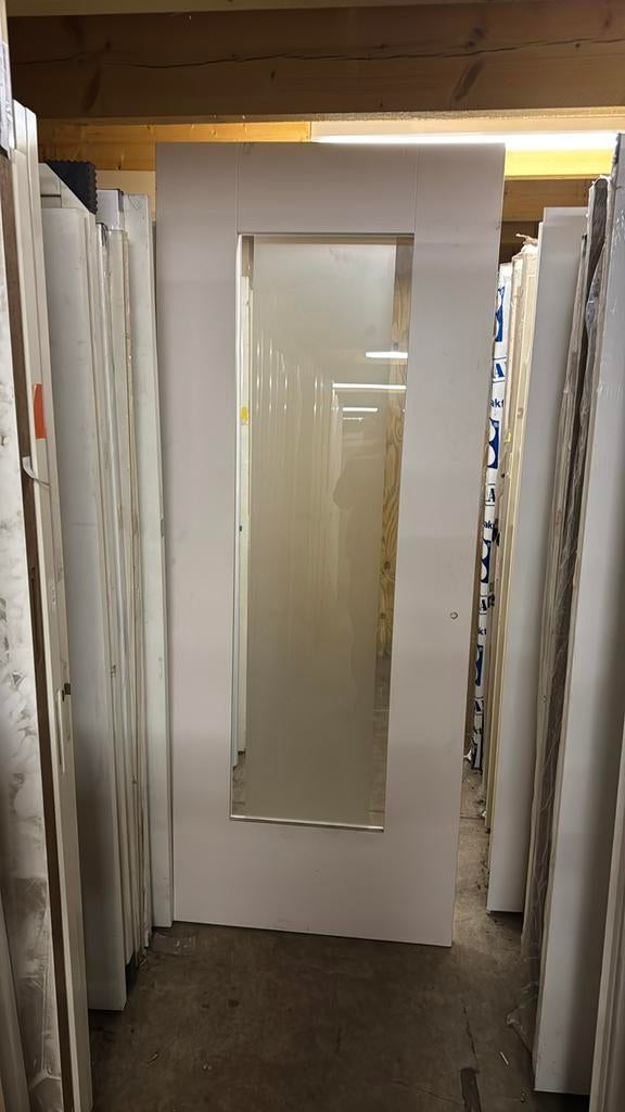 Verschillende stompe paneeldeuren 93x231.5 cm met glas