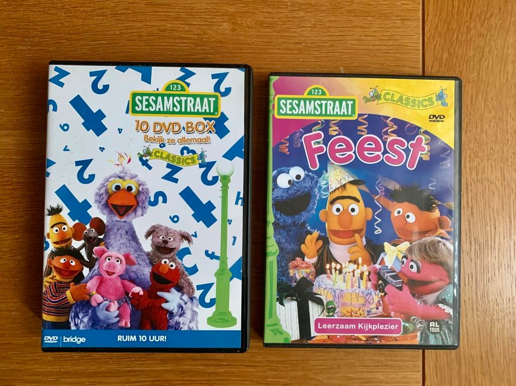 TE KOOP: dvd + dvd-box van Sesamstraat ZGAN, Alle leeftijden, Boxset, Ophalen of Verzenden, Zo goed als nieuw