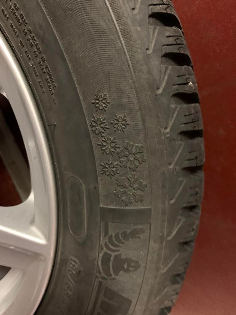 4 Michelin winterbanden incl alu velgen mt 185/65 R15, 15 inch, 185 mm, Winterbanden, Ophalen of Verzenden