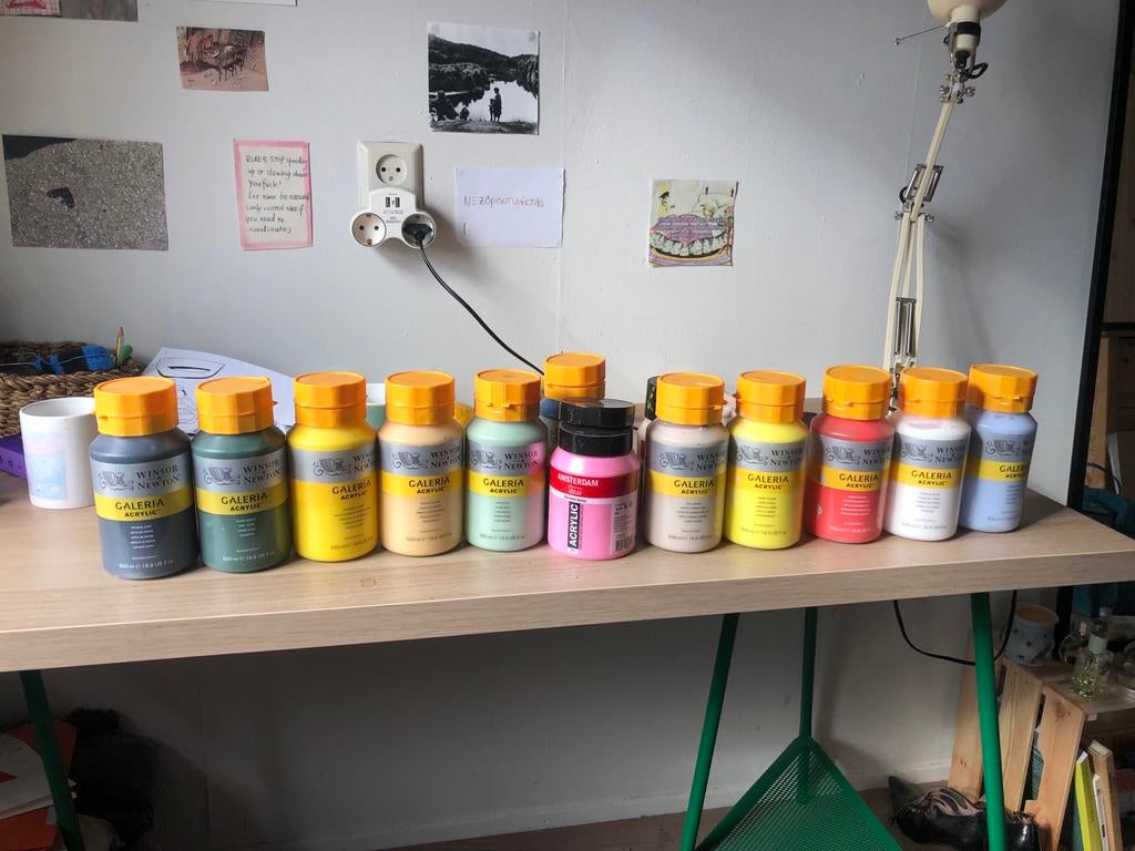 Grote set acrylverf - 120 stuks!, Ophalen of Verzenden, Nieuw, Acrylverf