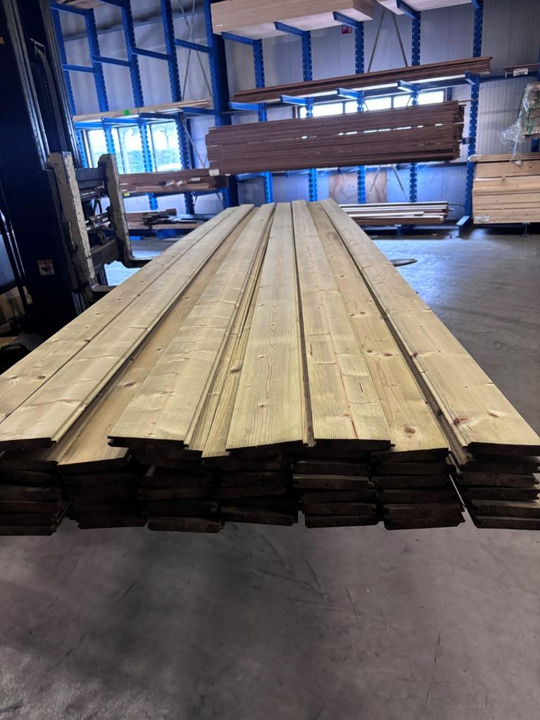 Vloerdeel / Vellingdeel 18 x 113 x 4500 mm Geïmpregneerd, Geïmpregneerd, Minder dan 25 mm, Nieuw, Ophalen of Verzenden