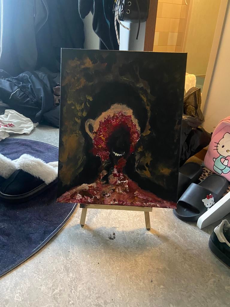 gore schilderij, Antiek en Kunst, Ophalen